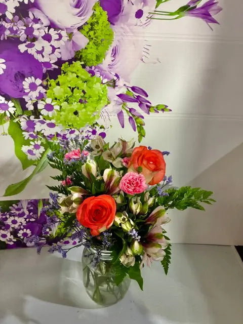 Warm Toned Bouquet in Mason Jar Send Blooms