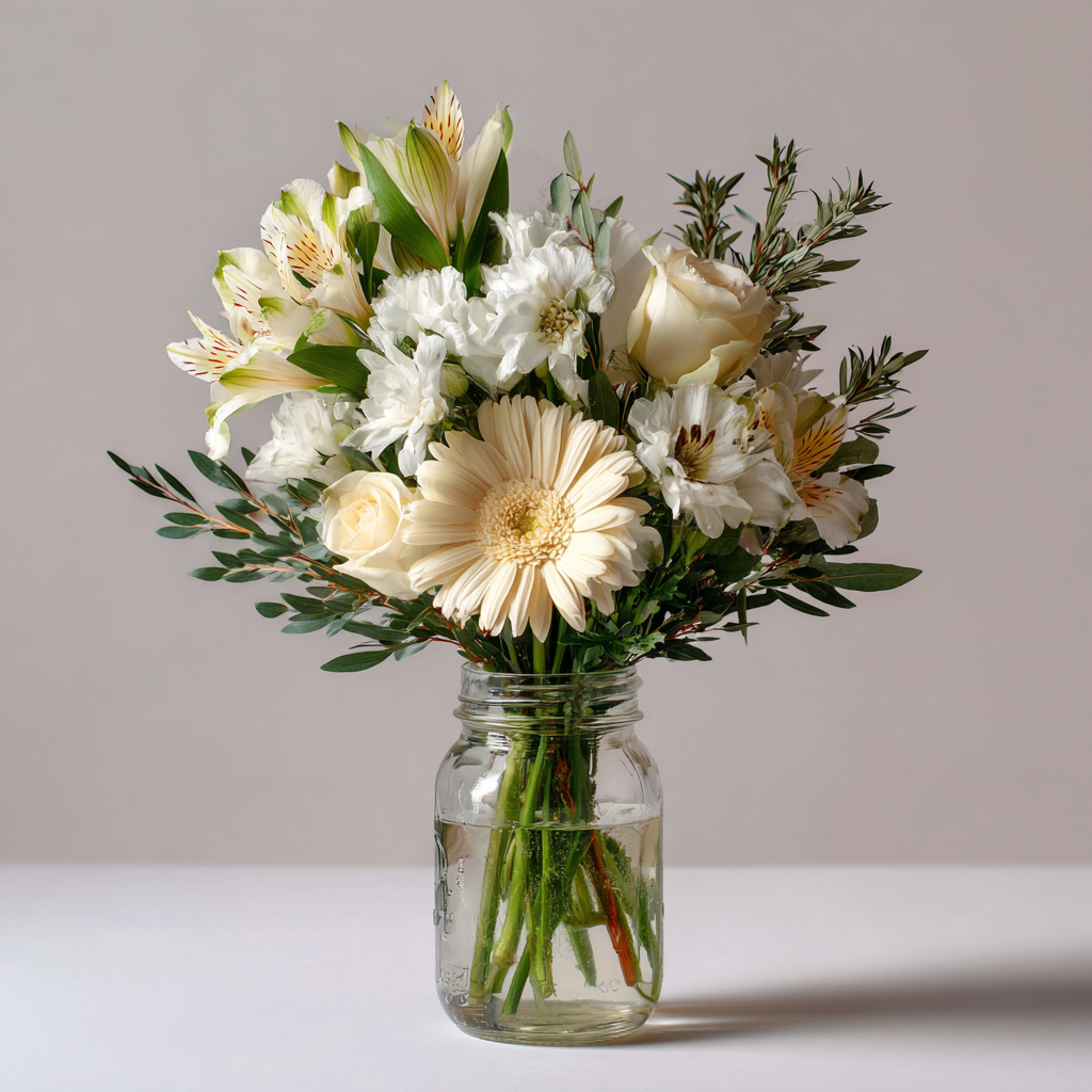 White Wonder in a Mason Jar