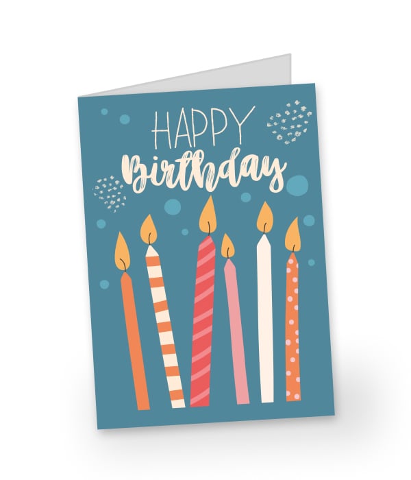 Large Birthday Greeting Card - Full Size Celebration Card