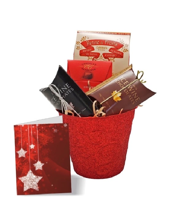 Sparkling Holiday Gift Basket for Christmas