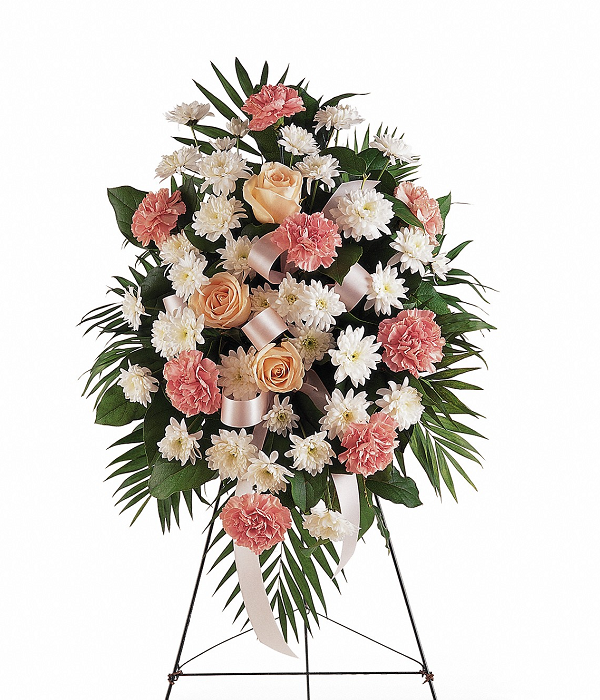 Soft & Loving Standing Spray Arrangement
