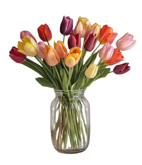 20 Tulips in a Bouquet for Spring