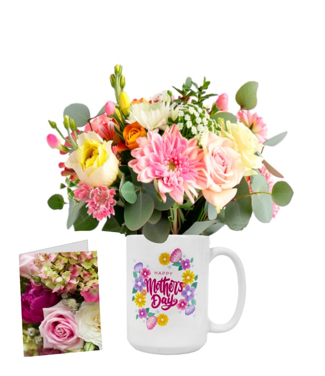 Mug & Flowers For Mom 1