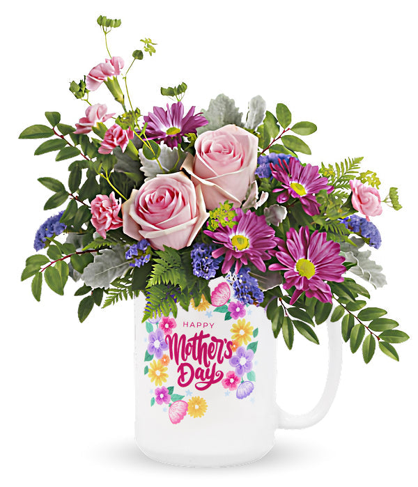 Vibrant Plum & Pink Floral Bouquet