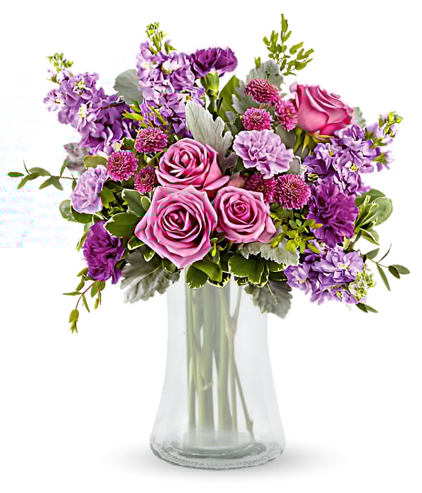 Vibrant Amethyst Garden Flower Bouquet