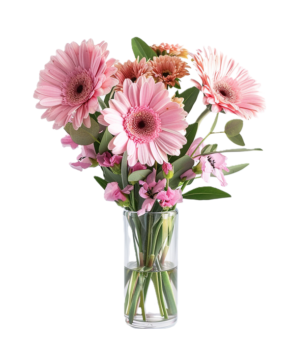 Pink Gerbera Bright Bouquet